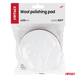 TAMPON LUCIDIMI AM-04882 ¯150mm SOFT Wool Polishing Pad (VELCRO) 1 COPE