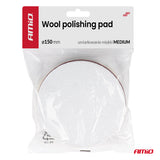 TAMPON LUCIDIMI AM-04883 ¯150mm MEDIUM Wool Polishing Pad (VELCRO) 1 COPE