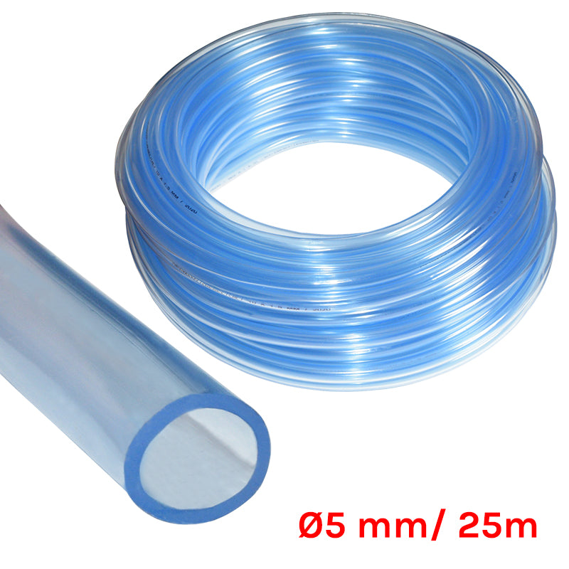 TUB TRANSPARENT PVC Ø5 mm 25 m