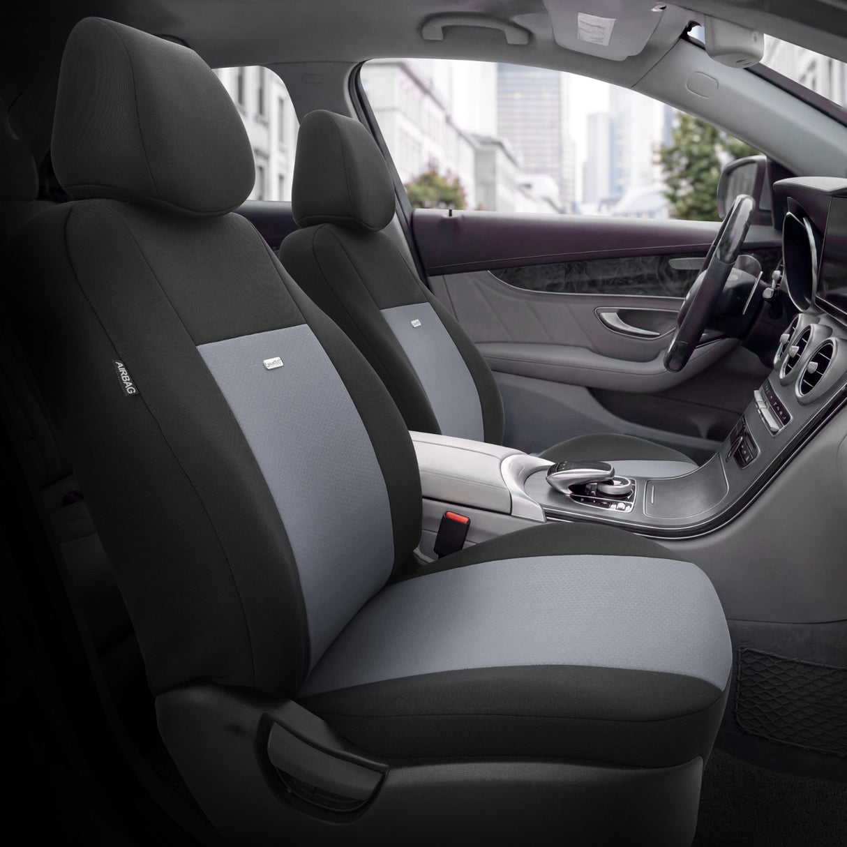 VESHJE SEDILJE OTOM FLEX FLX-102 AIRBAG (GREY+BLACK) SET
