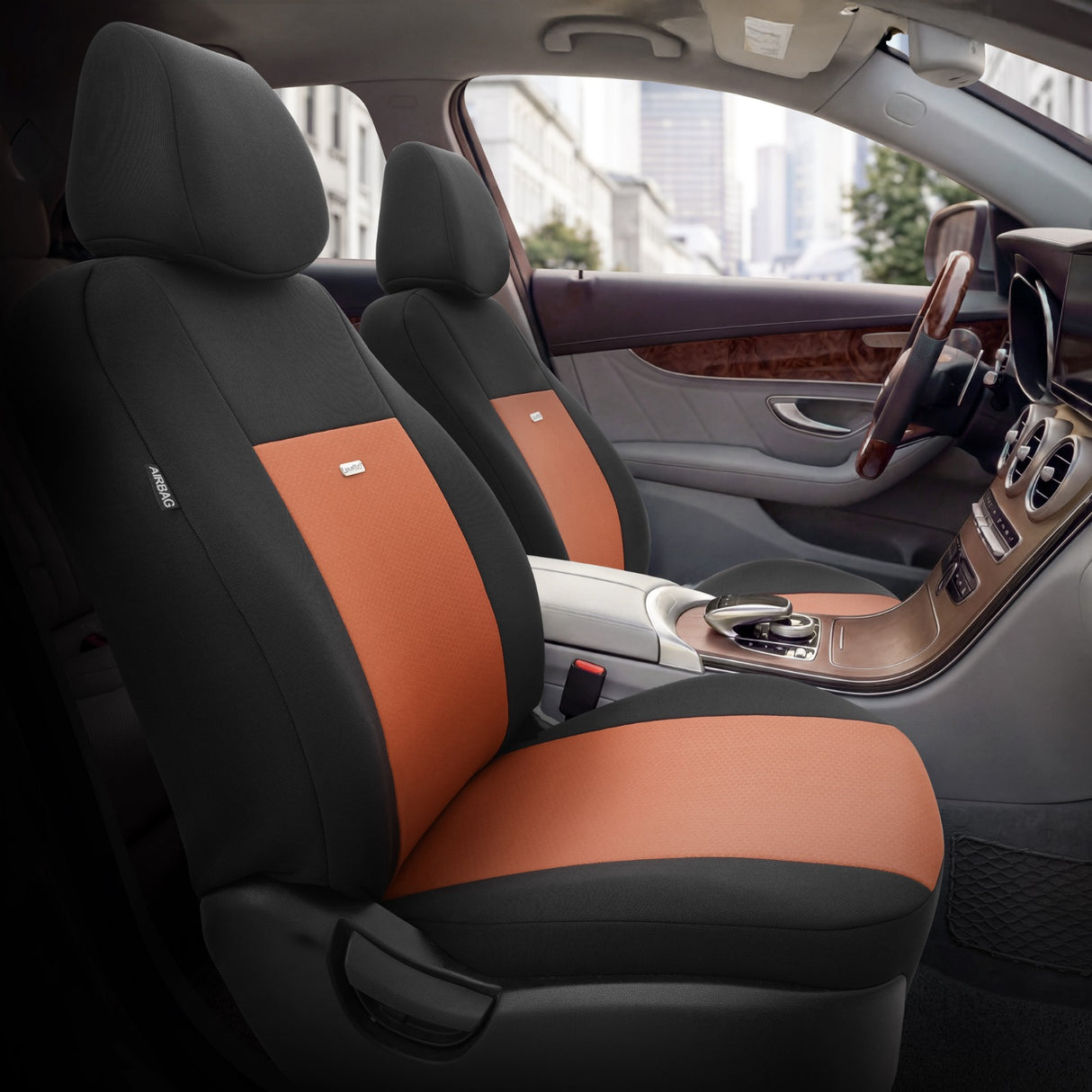 VESHJE SEDILJE OTOM FLEX FLX-106 AIRBAG (CAMEL+BLACK) SET