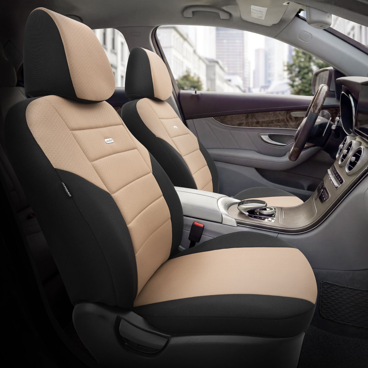 VESHJE SEDILJE OTOM ONE ONE-103 AIRBAG (BEIGE+BLACK) SET
