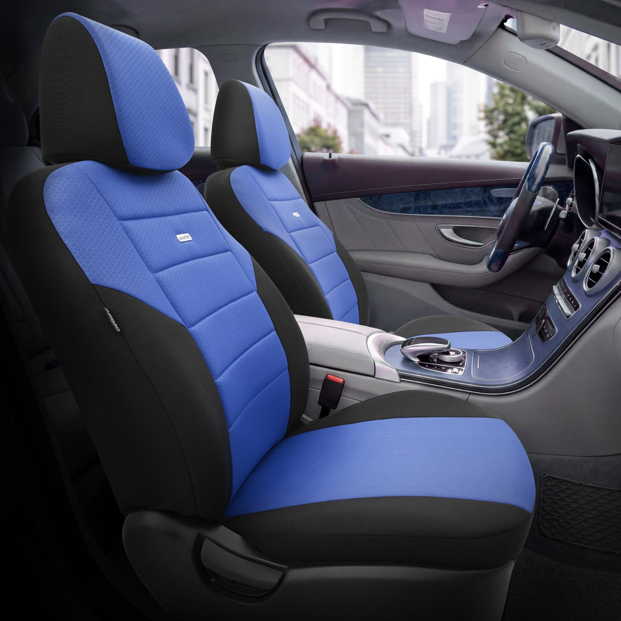VESHJE SEDILJE OTOM ONE ONE-107 AIRBAG (BLUE+BLACK) SET