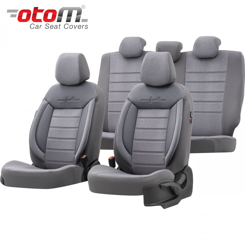 VESHJE SEDILJE OTOM COMFORTLINE CMF-208 BURNED FABRIC 3 ZINXHIRE AIRBAG (GRI) SET