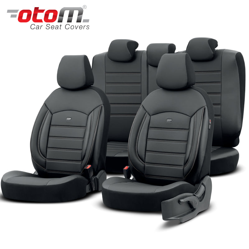 VESHJE SEDILJE OTOM INSPIRE INS-3501 LEATHER 3 ZINXHIRE AIRBAG (BLACK) SET