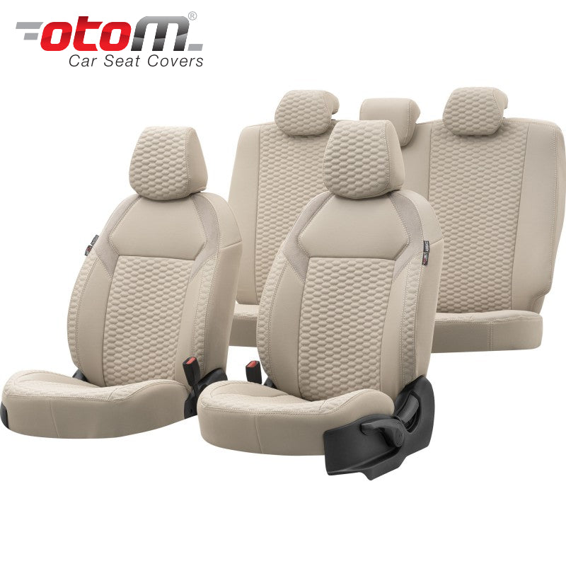 VESHJE SEDILJE OTOM MASTER MSR-1201 BURNED FABRIC 3 ZINXHIRE AIRBAG (BEZHE) SET