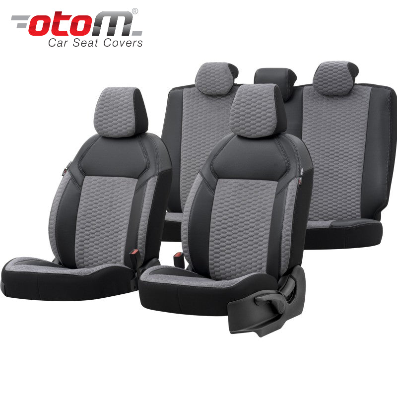 VESHJE SEDILJE OTOM MASTER MSR-1211 BURNED FABRIC 3 ZINXHIRE AIRBAG (TE ZEZA+GRI) SET