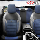 VESHJE SEDILJE OTOM NOVA NOV-3304 JACQUARD-LEATHER AIRBAG (BLUE+BLACK) SET