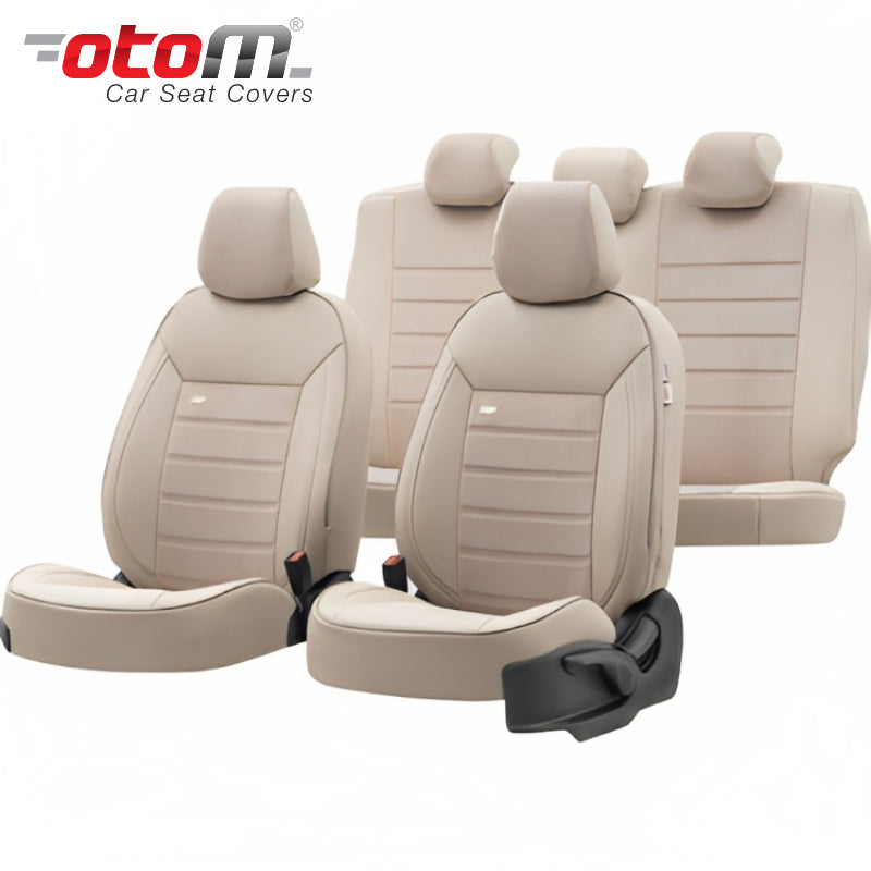VESHJE SEDILJE OTOM PREMIUM PRM-102 PREMIUM LEATHER 3 ZINXHIRE AIRBAG (BEZHE) SET