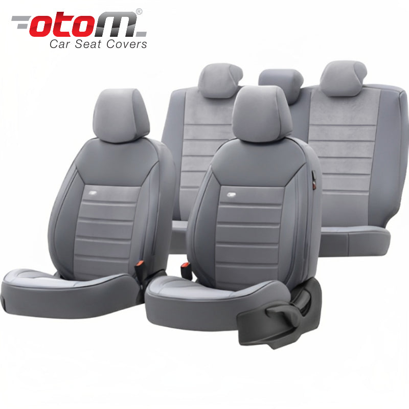 VESHJE SEDILJE OTOM PREMIUM PRM-103 PREMIUM LEATHER 3 ZINXHIRE AIRBAG (GREY) SET