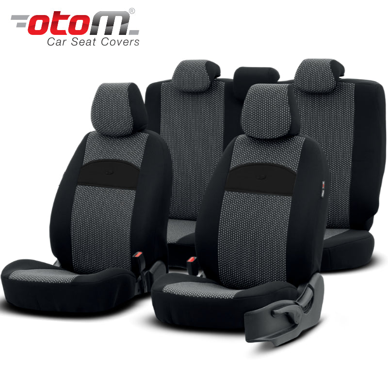 VESHJE SEDILJE OTOM SMART SMT-101 COTTON-LEATHER AIRBAG (BLACK) SET