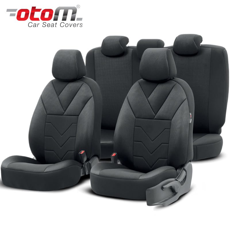 VESHJE SEDILJE OTOM TEMPO TMP-1501 RASCHEL AIRBAG (BLACK) SET