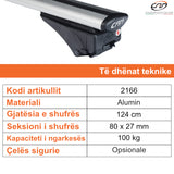 ZGARE MAKINE CAM TOTUS INTEGRATED RAIL FLY BARS 124 cm - 2166