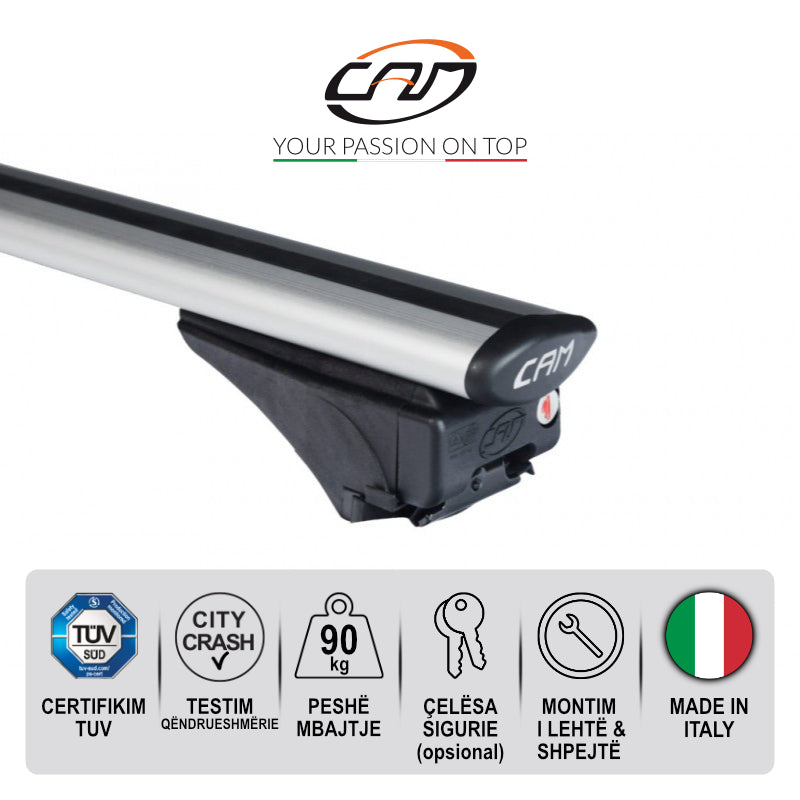ZGARE MAKINE CAM TOTUS INTEGRATED RAIL FLY BARS 124 cm - 2166