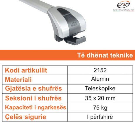 ZGARE MAKINE CAM TOTUS UNIC SW-AL TELESKOPIKE - 2152