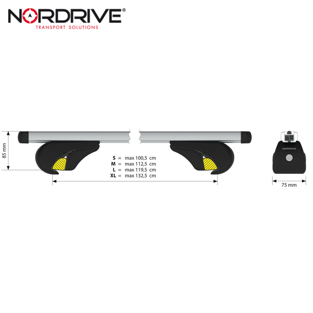 ZGARE MAKINE NORDRIVE HELIO-ALUMINIUM OPEN RAIL LMP-N15046 L-127cm ME CELESA SET