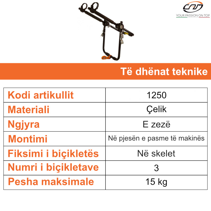 ZGARE PER BICIKLETE CAM GULLIVER-3 - 1250