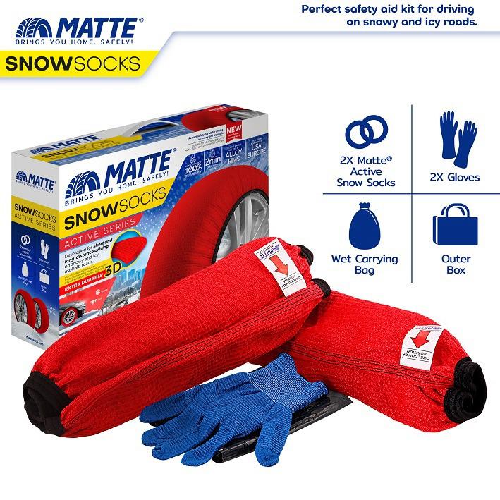 ZINXHIRE TEKSTILI PER BORE MATTE SNOW SOCKS ACTIVE-Series (E KUQE) - MASA: L