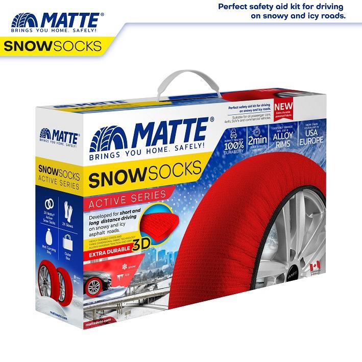 ZINXHIRE TEKSTILI PER BORE MATTE SNOW SOCKS ACTIVE-Series (E KUQE) - MASA: M
