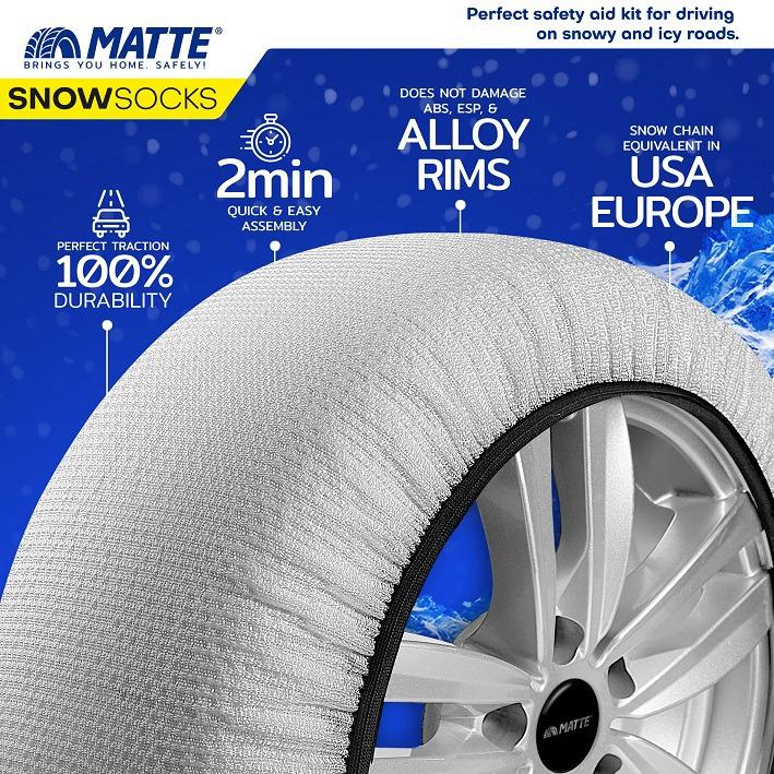 ZINXHIRE TEKSTILI PER BORE MATTE SNOW SOCKS SUPER-X-Series (E BARDHE) - MASA: M