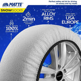 ZINXHIRE TEKSTILI PER BORE MATTE SNOW SOCKS SUPER-X-Series (E BARDHE) - MASA: XL