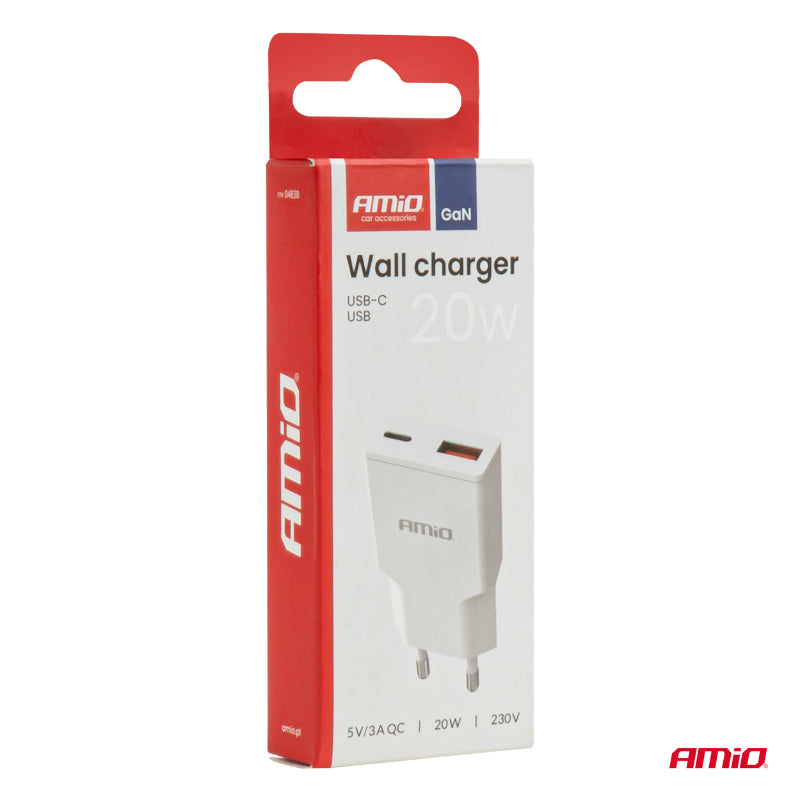 Karikues telefoni AMiO AM-04838 GaN, 20 W