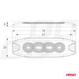 Blic LED AMiO AM-02298, 3 × 3 W, 12/24 V