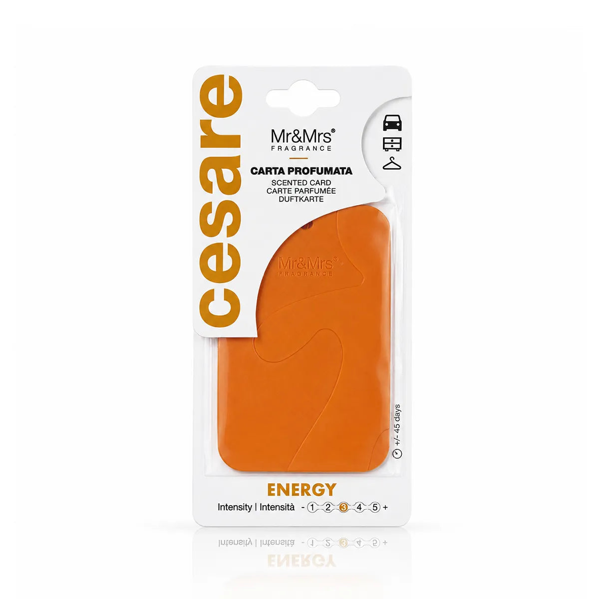 AROMATIK MR & MRS SCENTED CARD ENERGY (ORANGE)