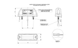 SINJAL KAMIONI LED MT-WMLHOR-703 12/24V 6-LED E BARDHE-E KUQE 1 COPE