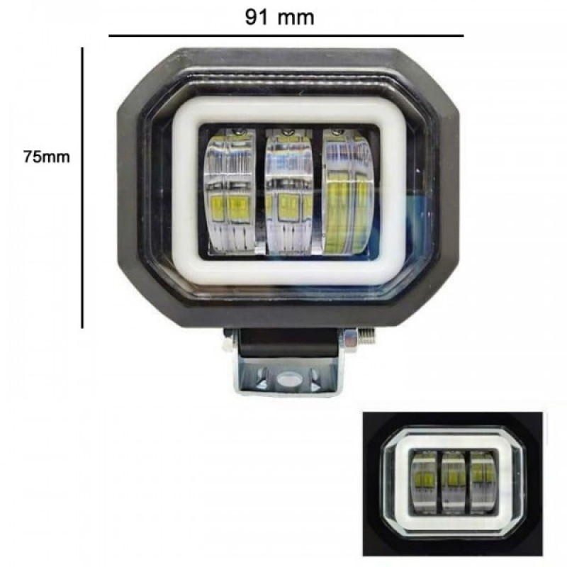 FENERE LED EL-362 BLIC 12V-24V 3LED 20W I BARDHE RING 1 COPE